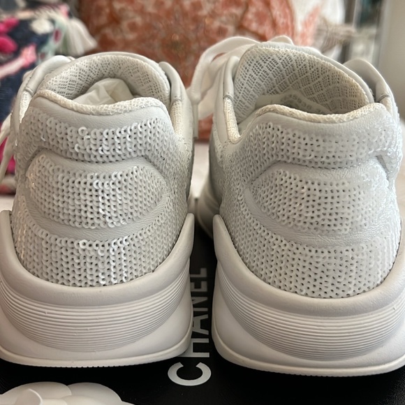Brand new in box 20P size 36\ 6 chanel sneakers, beautiful sequins - Picture 11 of 14